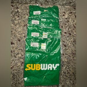 Subway Short Sleeve Shirt Xtra Small 4 Total